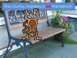monkey on a bench